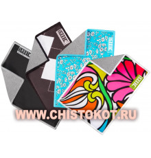 Салфетка для экранов Smart, 13х18 см, черная в клетку
